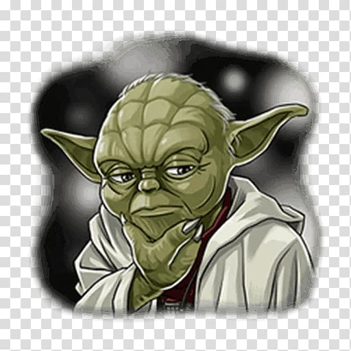 Yoda Telegram Sticker Star Wars The Walt Disney Company (Japan), Master Of None transparent background PNG clipart