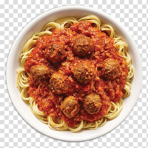 Pasta Italian cuisine Bolognese sauce Meatball Fra diavolo sauce, pasta transparent background PNG clipart