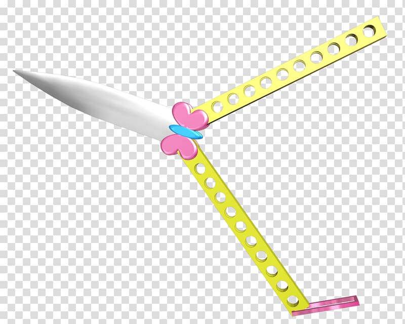 Butterfly knife Fluttershy Rarity Pony, knives transparent background PNG clipart