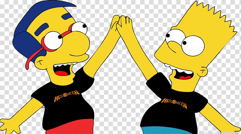 Milhouse Van Houten Bart Simpson Homer Simpson Marge Simpson Maggie Simpson, Bart Simpson transparent background PNG clipart