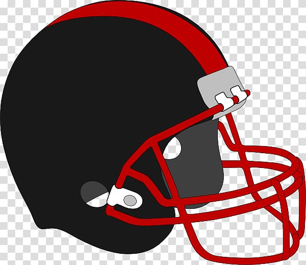 NFL American Football Helmets , black and red transparent background PNG clipart