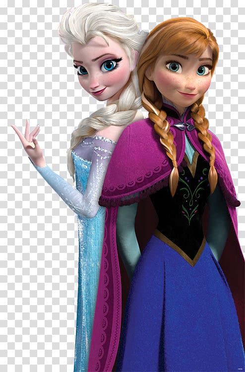 Disney Frozen Queen Elsa and Princess Anna illustration against blue background, Anna Elsa Frozen Olaf, anna transparent background PNG clipart
