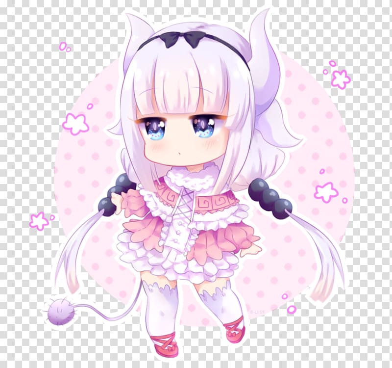 Miss Kobayashi's Dragon Maid Anime Mangaka Kamuy, Kanna kamui transparent background PNG clipart