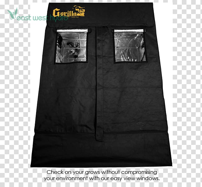 Growroom Gorilla Grow Tent LITE LINE 4x4 Hydroponics Indoor Cannabis Growing, mason jar model prototype transparent background PNG clipart