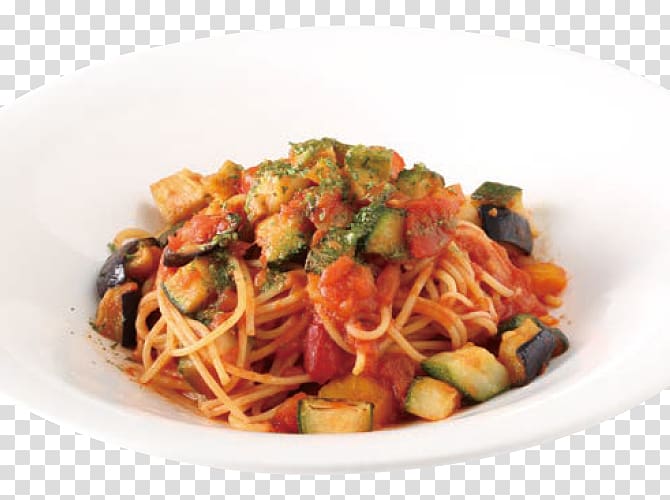 Spaghetti alla puttanesca Taglierini Naporitan Pasta al pomodoro Chinese noodles, food menu transparent background PNG clipart