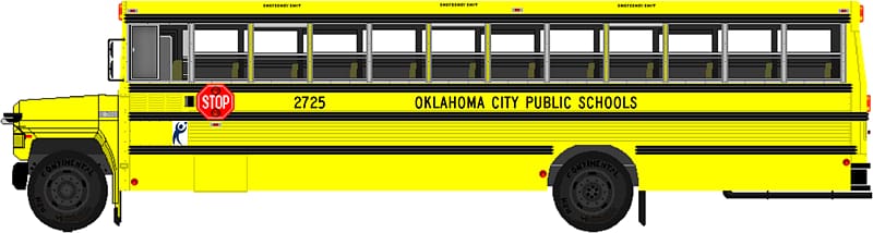 Oklahoma City Public Schools School bus, bus transparent background PNG clipart