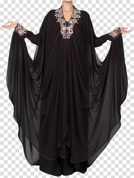 Abaya Dress Chiffon Clothing Kaftan, Abaya transparent background PNG clipart