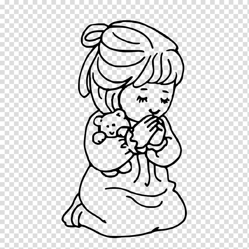 Prayer Child Coloring book Bible , child transparent background PNG clipart