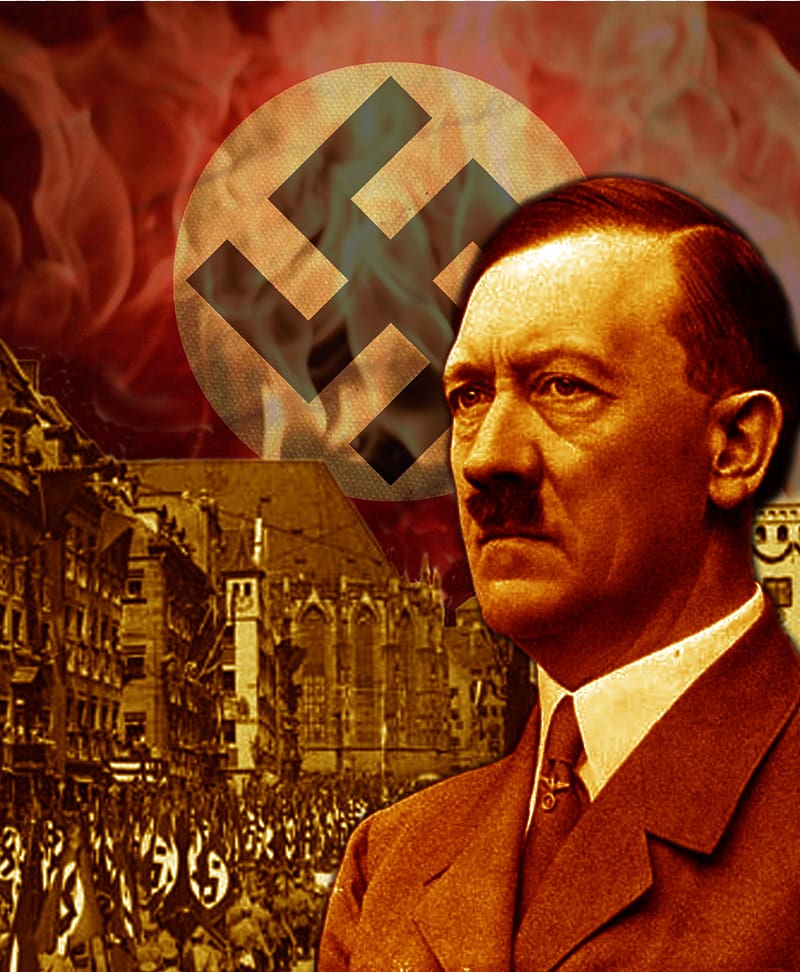 Adolf Hitler Mein Kampf Nazi Germany The Holocaust Second World War, hitler transparent background PNG clipart