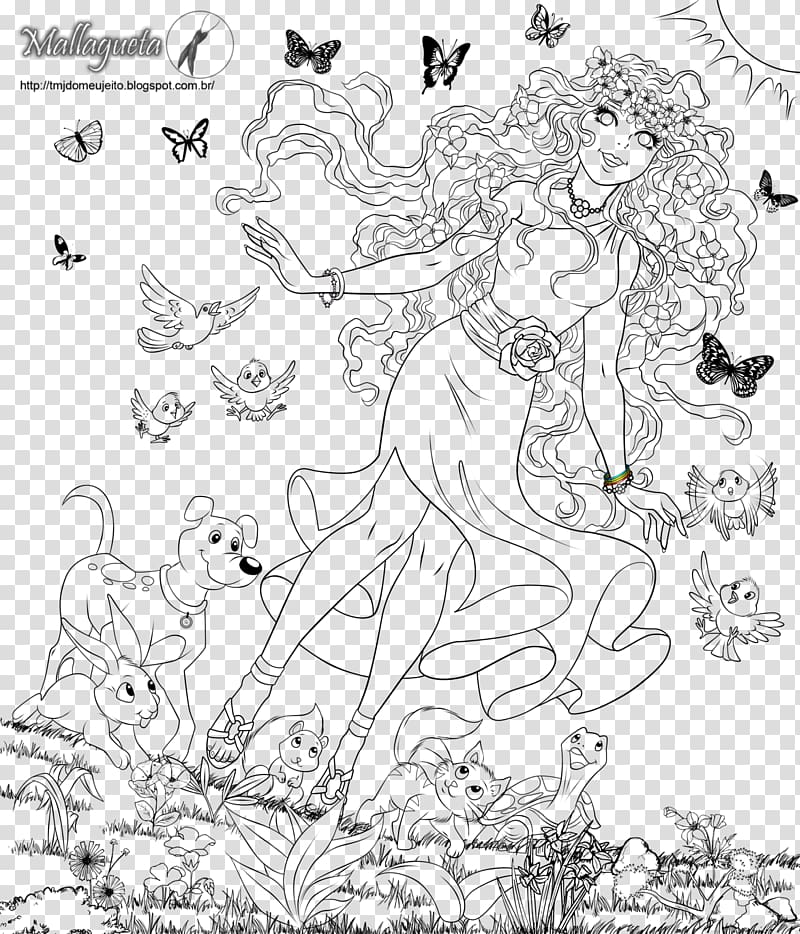 Coloring book Line art Drawing Black and white, paisa transparent background PNG clipart