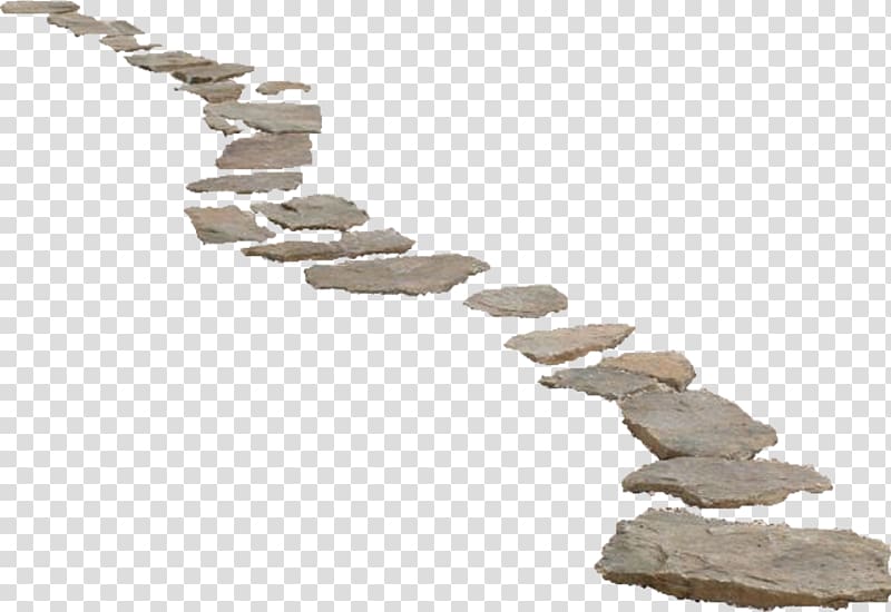 gray stone fragments illustration, Path , Stone Road transparent background PNG clipart