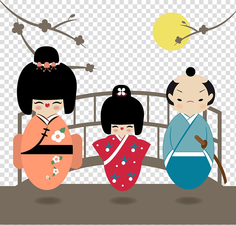 Japanese dolls Kimono Japanese dolls, Japan Features transparent background PNG clipart