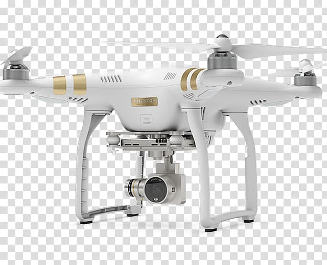 DJI Phantom 3 Professional Quadcopter Unmanned aerial vehicle 4K resolution, Camera transparent background PNG clipart