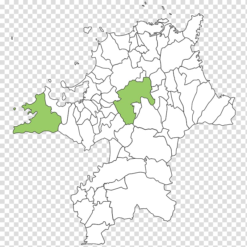 Fukuoka Prefecture Map , 20180406 transparent background PNG clipart