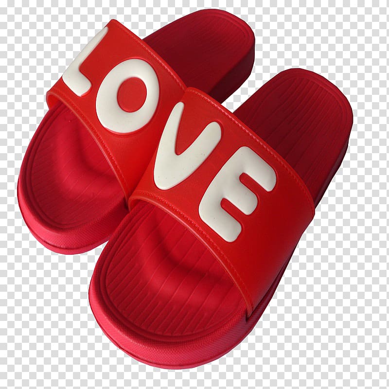 Slipper Sandal Red Flip-flops Shoe, BUY 2 GET 1 FREE transparent background PNG clipart