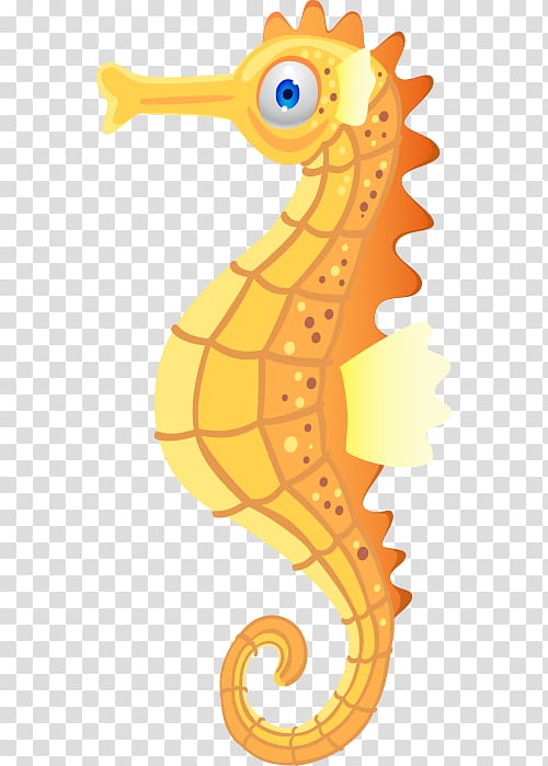 Seahorse Hippocampus Animal , ,Yellow hippocampus transparent background PNG clipart