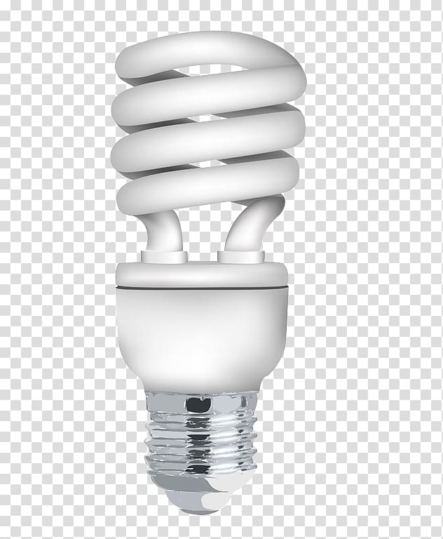 Incandescent light bulb Electric light Fluorescent lamp Energy saving lamp, Energy-saving lamps transparent background PNG clipart