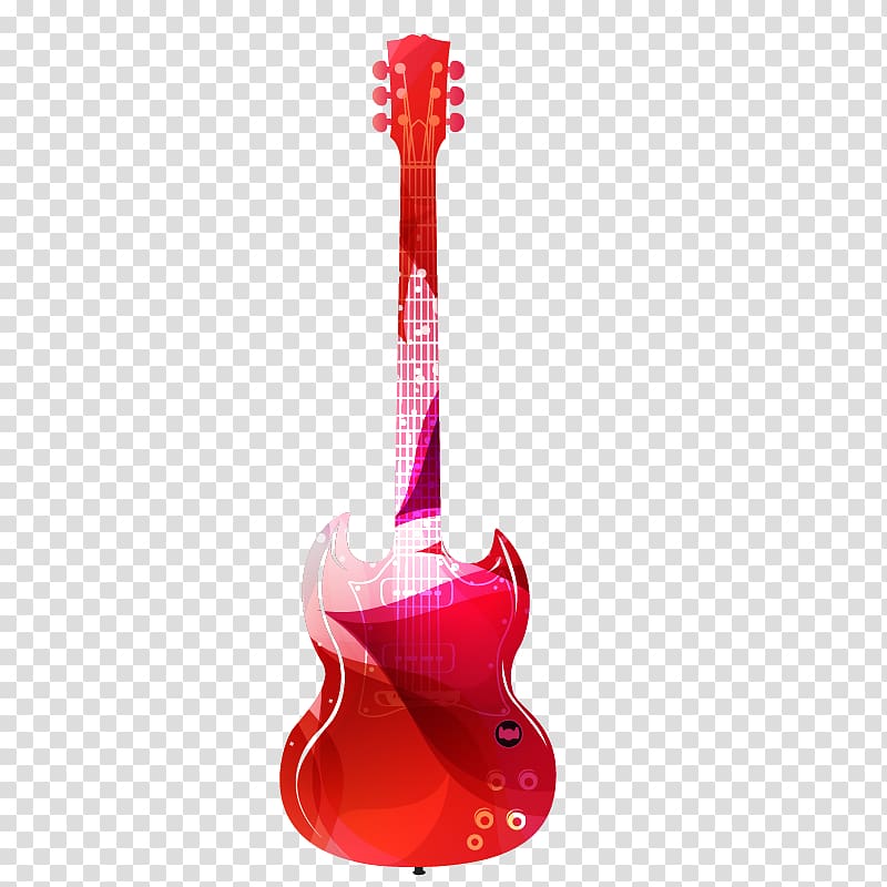 Gibson Les Paul Electric guitar Musical instrument Drums, Cool purple bass guitar transparent background PNG clipart