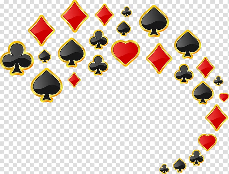 diamonds, heart, clubs, and spades illustration, French playing cards Poker Suit, Poker suit transparent background PNG clipart