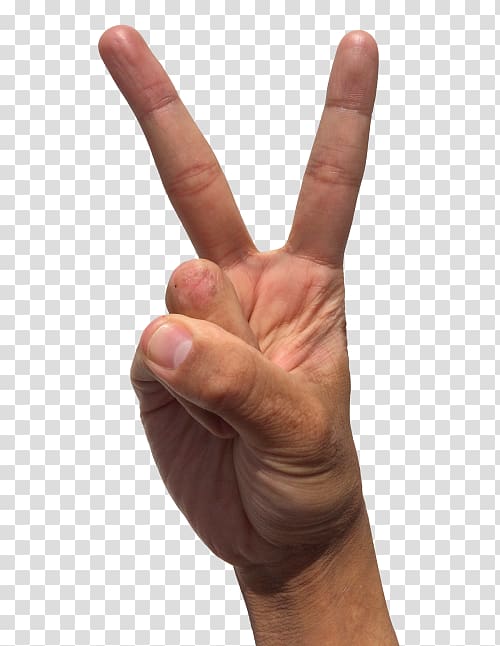 Thumb Finger V sign , others transparent background PNG clipart