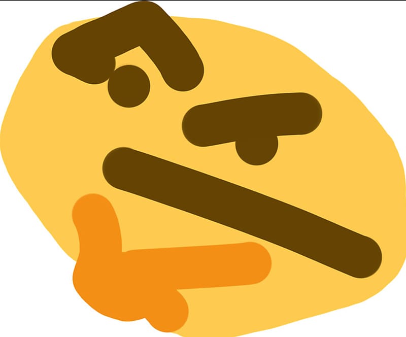 Yellow Emoji Drawing Emoji Discord Meme Android Imgur Thinking