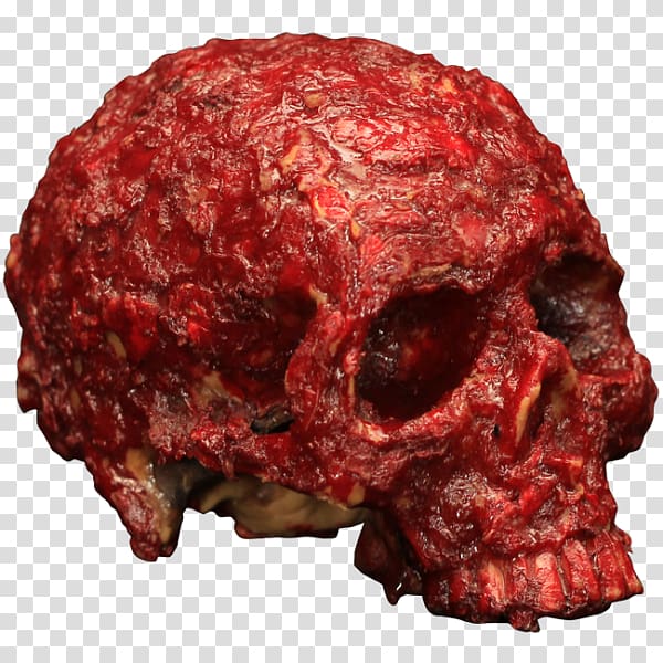 Skull Blood Human skeleton Head, bloody hands transparent background PNG clipart