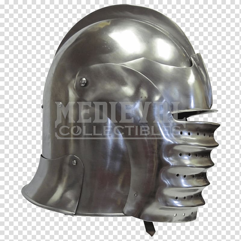 Helmet Middle Ages Components of medieval armour Sallet Knight, Helmet transparent background PNG clipart