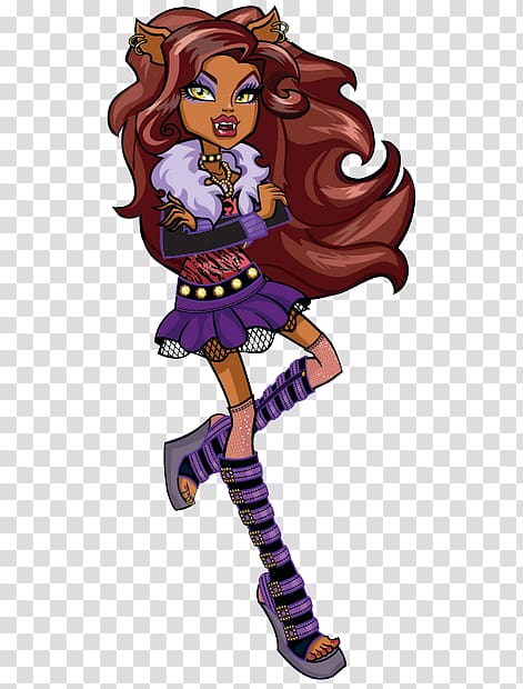 Monster High Clawdeen Wolf Doll Barbie Monster High Original Gouls CollectionClawdeen Wolf Doll, doll transparent background PNG clipart