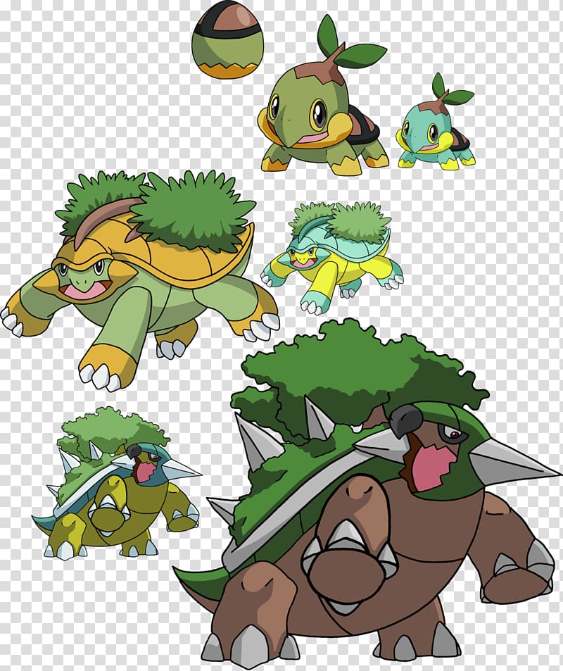 Pokémon X and Y Torterra Turtwig Grotle, phylogenetic tree transparent background PNG clipart