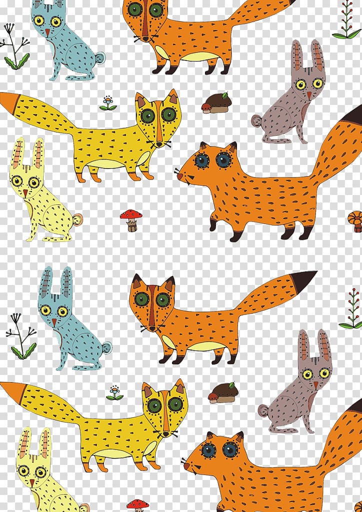 Animation, Spotted Fox transparent background PNG clipart