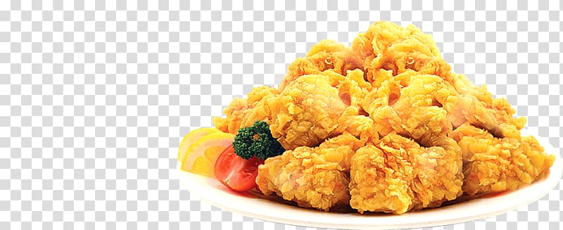 Chicken nugget Fried chicken Tempura Vegetarian cuisine, Korean Fried Chicken transparent background PNG clipart
