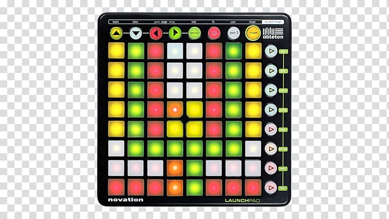 Ableton Live Novation Digital Music Systems MIDI Controllers Disc jockey, Launchpad transparent background PNG clipart