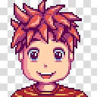 boy face illustration, Stardew Valley Vincent transparent background PNG clipart