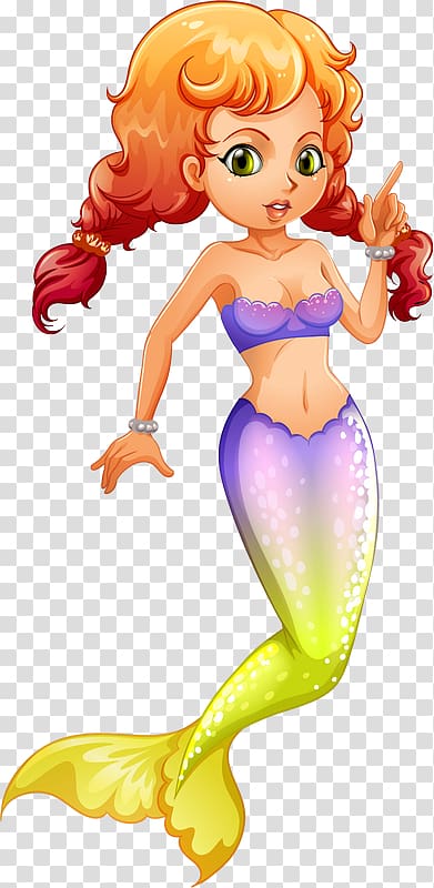 Mermaid illustration Illustration, Purple Mermaid transparent background PNG clipart