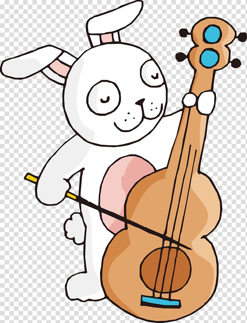 Pretty little rabbit transparent background PNG clipart