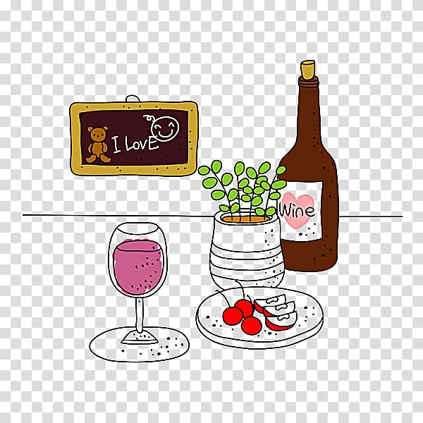 Wine glass Food Picnic basket Illustration, Gourmet Kitchen transparent background PNG clipart