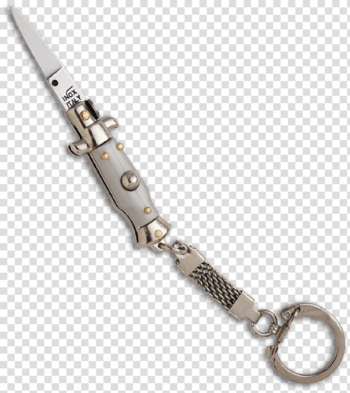 Knife Switchblade Stiletto Key Chains, key chain transparent background PNG clipart
