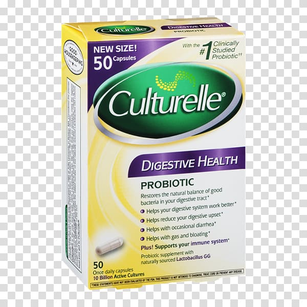Culturelle Digestive Health Probiotic Culturelle Probiotic Dietary supplement Human digestive system, gut health transparent background PNG clipart