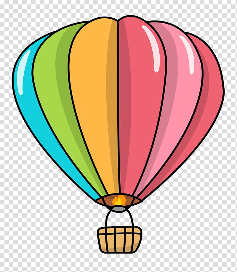 Hot air balloon Pastel , Transportation transparent background PNG clipart