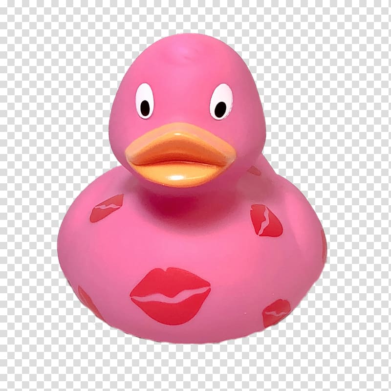 Duck Pink M, rubber duck transparent background PNG clipart