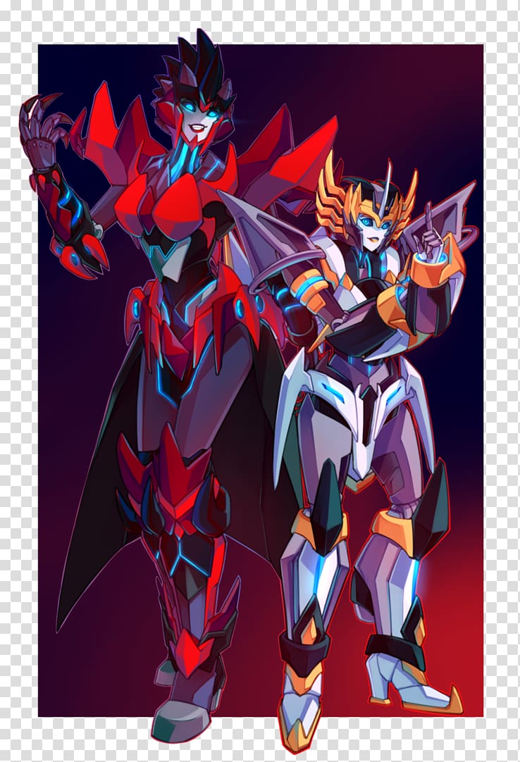 Arcee Transformers: Fall of Cybertron Predacons, blue sparks transparent background PNG clipart