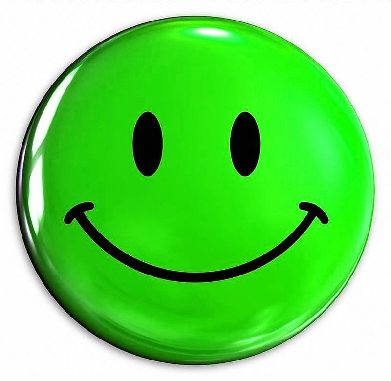 Smiley Emoticon , Green Smiley Face transparent background PNG clipart