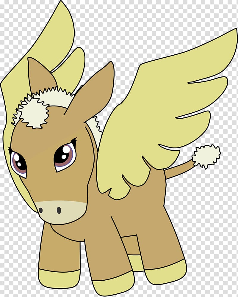 Horse Pony Flight Pegasus Cartoon, donkey transparent background PNG clipart