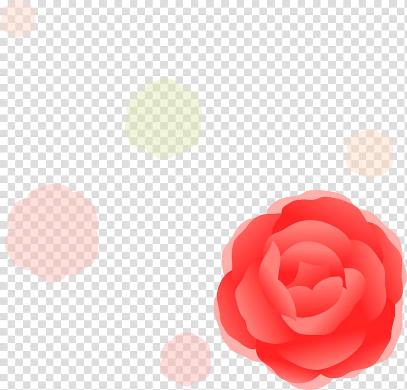 Garden roses , Cartoon painted red flower beautiful dream transparent background PNG clipart