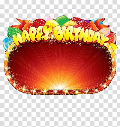 happy birthday stage effects transparent background PNG clipart