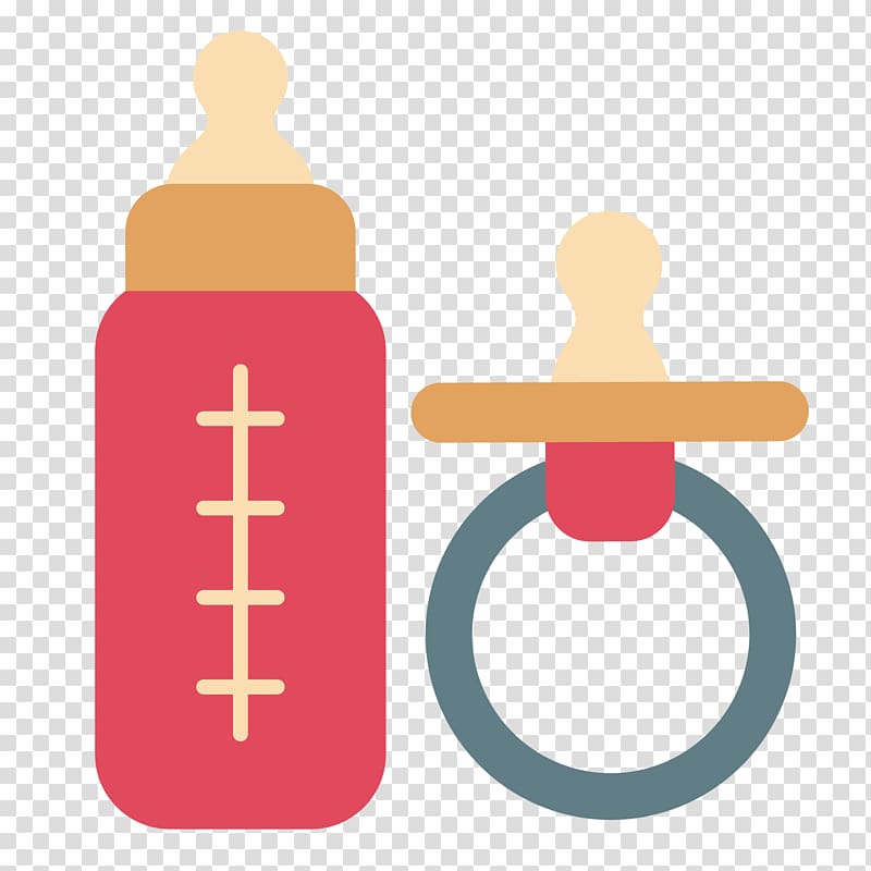 Baby bottles pacifier flat design flat bottles and teats material