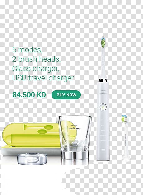 Electric toothbrush Philips Sonicare DiamondClean, Dental medical equipment transparent background PNG clipart
