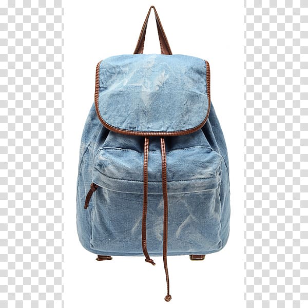 Denim Backpack Jeans Handbag, denim boots transparent background PNG clipart