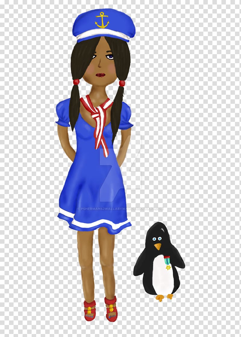 Penguin Headgear Cobalt blue Costume Uniform, pixiecold transparent background PNG clipart