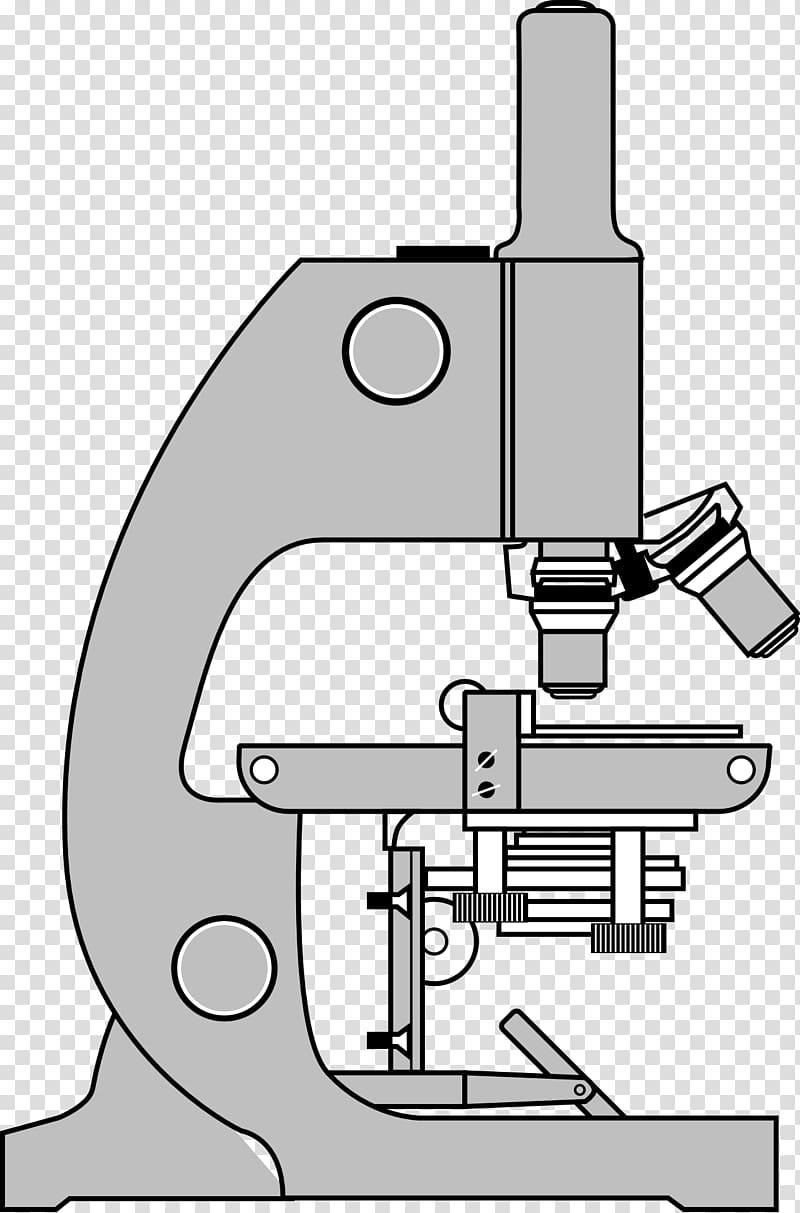 Optical microscope Black and white , microscope transparent background PNG clipart